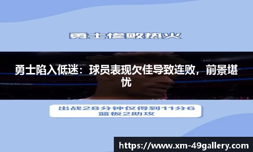 勇士陷入低迷：球员表现欠佳导致连败，前景堪忧